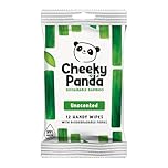 The Cheeky Panda Bamboo Hand Wipes | 12 Travel Wipes | 100% Plastic Free and Biodegradable Wet Wipes