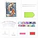 Lxmsja Koi Fish Diamond Art Kits for Adults, Scenery Fish DIY Full Drill Diamond Painting Kits for Beginners, 5D Gem Art Crafts for Adults, Home Wall Decor 12x16 inch