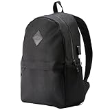 SIMPLE APPEARANCE AND LIGHTWEIGHT SIZE:The design fashion simple and elegant backpack ,has black, gray, pink, darkblue, blackgray for your choice.17''x11.8''x5.5''lightweight size, let you carry on more simple.The zippers are also made of a very nice...