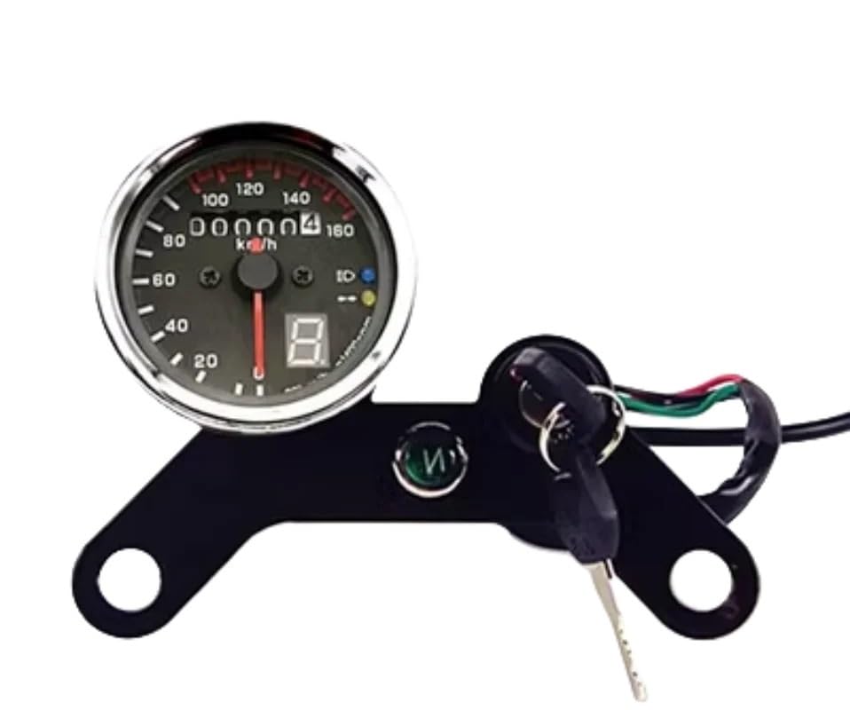Tachymètre moto RPM universel avec support compteur kilométrique pour CG125 JH70 rétro