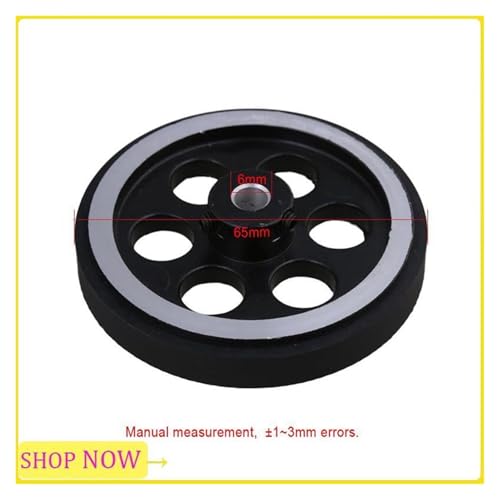 Roue de mesure rotative en aluminium et caoutchouc 6Set 200X6mm - 3