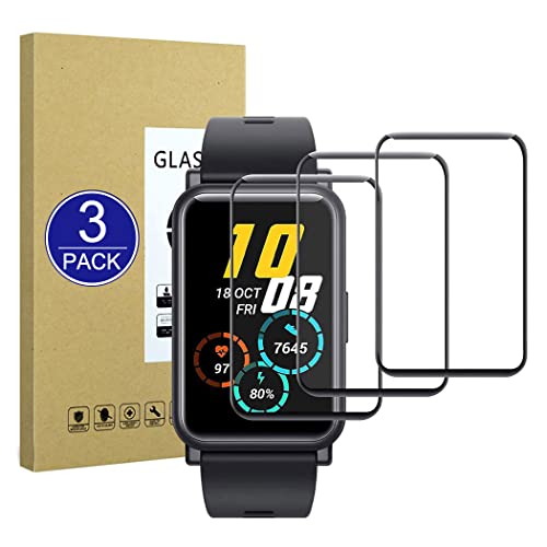 X-Dision [3 Pack Protector de Pantalla Compatible con Honor Watch ES,[Resistente a los arañazos][Cubierta Completa Curvada en 3D] Protector para Honor Watch ES