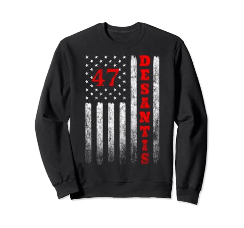 Ron Desantis 2024 For President American Flag Vintage USA Sudadera