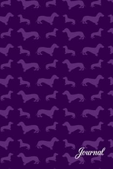 Paperback Journal: Purple dachshunds Book