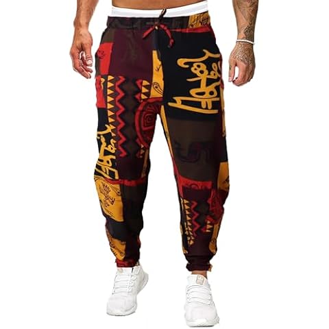 YAOBAOLE Mens 3D Printed Hippy Trousers Cover