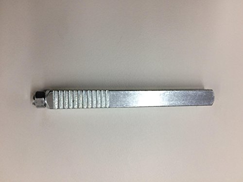 FERRO QUADRO AD ESPANSIONE ZINCATO BIANCO 8X80 mm PER MONTAGGIO DI MANIGLIE O POMOLI SU PORTE BLINDATE O SU SERRATURE Q8, SECUREMME LUNGHEZZA mm80