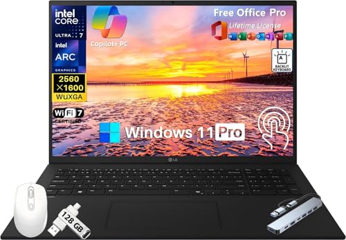 LG 2025 Gram 17 �^�b�`�X�N���[���m�[�g�p�\�R�� Copilot+ PC 2560 x 1600 320 Nits �f�B�X�v���C�AIntel Ultra 7 258V CPU�AIntel Arc Graphics�A32GB DDR5 RAM�A