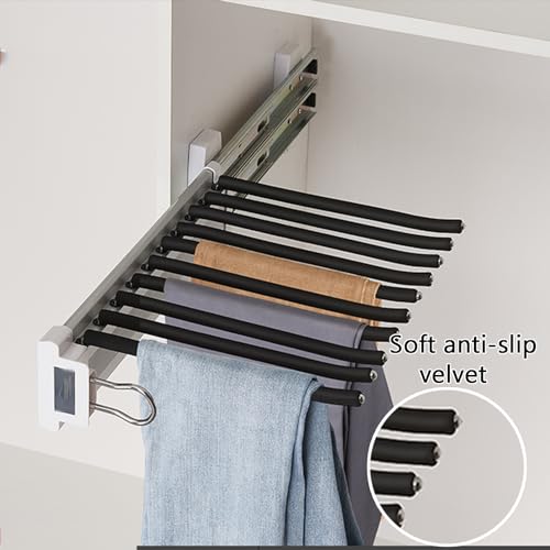 Penderie rétractable pour gain de place dans un petit dressing - 6