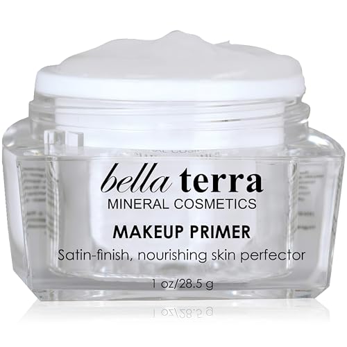 Bellaterra Cosmetics Makeup Primer – Hydrating Gel Base for Delicate & Mature Skin – Vegan, Fragrance-Free Formula – Seamless Texture, Works with Liquid & Powder Foundation or Tinted Moisturizers