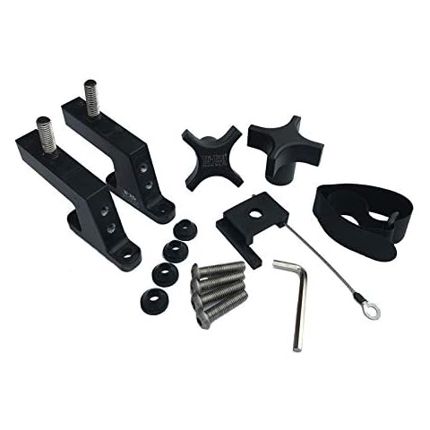 Hi-Lift Jack HM-900 Hood Mount for Jeep Wrangler (2013 - Present) and Gladiator , Black Cover