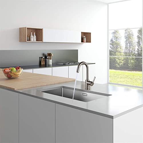 Aguastella As1010Bn Brushed Nickel Bar Faucet Or Prep Kitchen Sink Faucet With Single Handle #TOP4