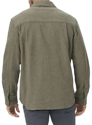 PAIGE Men's Wilbur Brushed Twill Overshirt4