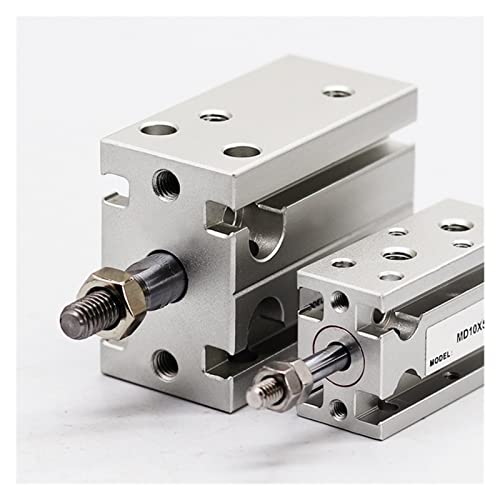 Cilindro de aire multipositivo MD25 de carrera corta 5mm en aleación de aluminio 7