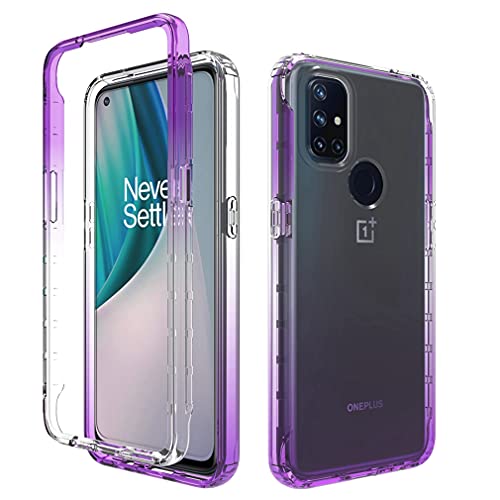 Bohefo Clear Case Compatible With Oneplus Nord N10 5G, Oneplus N10 Case For Girls Women, Cute Crystal Tpu Bumper Shockproof Protective Phone Case Cover For Oneplus Nord N10 5G (Purple) #TOP5