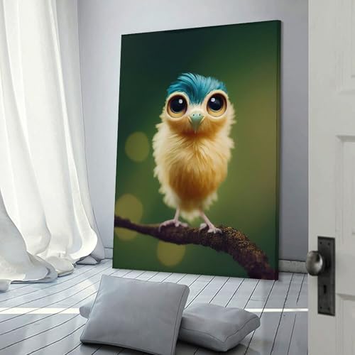 Tableaux muraux plume grand format 60x90 cm pour déco chambre ado