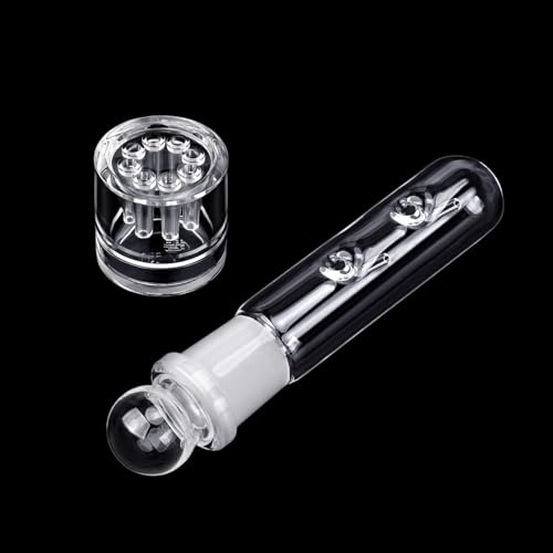 WEAVERBIRD Planaria Trap Catch Trap Leeches Catcher, Clear Glass Leech Trap Tube Catcher 2, 8 Holes...