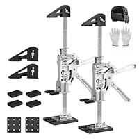 Möbelheber für Schwere Möbel,Heber,Arbeitssparender Arm,2 Stück Arm Hebewerkzeug,400kg Tragkraft Türheber mit Zwei Geschwindigkeiten und Höhenversteller 0-210mm,Hebewerkzeug für Türen,Fliesen