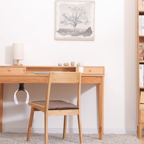 Yistoi 2 Stück Headset Halterung, Kopfhörer Ständer, Ohrhörer Aufhänger, aus Ps-Material, Keine Notwendigkeit zu Bohren, Stark Tragend, Geeignet für Schlafzimmer, Büro (Weiß, Schwarz)
