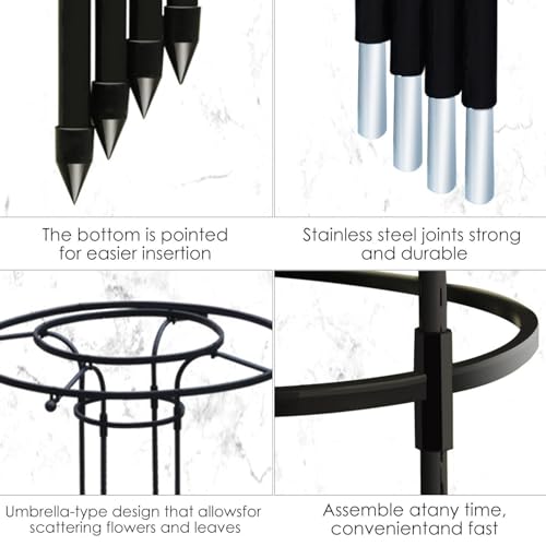 Support vertical en métal robuste et treillis pour grimpantes résistant aux intempéries