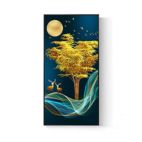 Grande Mosaïque d'art 50x120cm Diamond Painting Arbre de fortune avec strass 5D