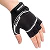 Meteor - Kids Cycling Gloves – Fingerless Bike Gloves, Faux-Leather Palm & Foam Padding – Breathable Cycling Accessories – Shock-Absorbing – Racing Motif - Size JR M ~7-7,5cm 2.7-2.9inch - Image 5