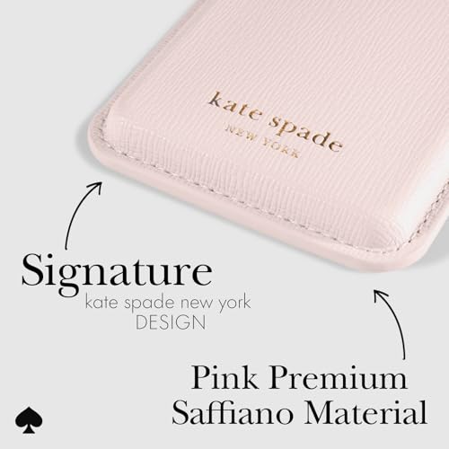 Image of kate spade new york Magnetic Wallet /Card Holder - Compatible with MagSafe Phones and Cases - Pale Dogwood