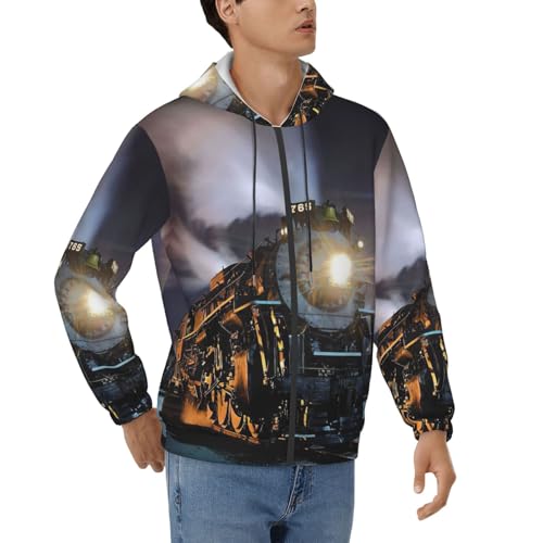 Sweat train à vapeur pour homme, le cadeau parfait pour passionné de rails