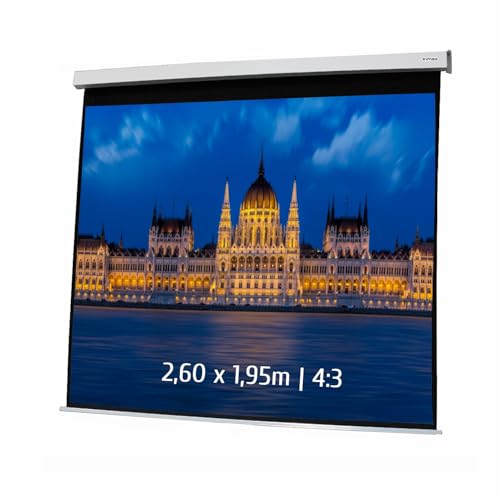 Ecran de Projection motorisé 2,60 x 1,95m - Format 4:3
