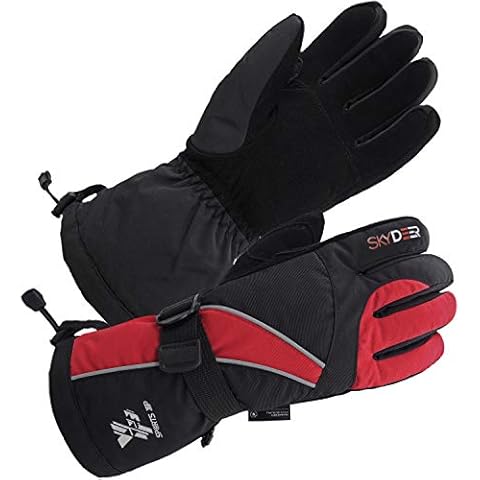 SKYDEER Skiing Gloves for Men and Women, Waterproof Deerskin Suede Winter Gloves for Cold Weather Work (SD8750T/M) Cover