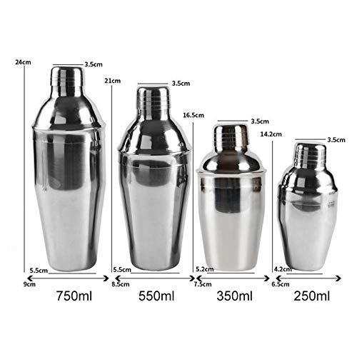Set de 5 piezas Coctelera Acero Inoxidable Kit 750ml miniatura 7