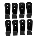 Gatuida Soportes Acrílicos para Cañas de Pescar Palos de Hockey y Bastones de Esquí 4 Pares Montaje Pared Diseño Seguro y Práctico para Organización y Exhibición Deportiva