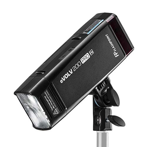 Flashpoint Evolv 200 Pro Ttl Pocket Flash Kit (Ad200 Pro) - Glow Ez Lock Collapsible Silver Beauty Dish (34In), Glow Handheld Grip S-Type Bracket Bowens Mount Holder For Speedlite Flash Softbox #TOP3