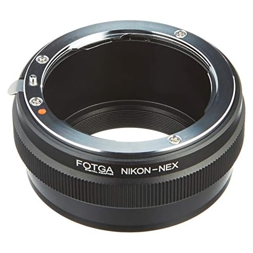 Fotga Objektivadapter för Nikon F-objektiv på Sony E Mount spegellös kamera NEX7 NEX-F3 A6000 A6100 A6500 A6600 A5000 A3500 A3000 Alpha A7 A7R A7S II III IV A9