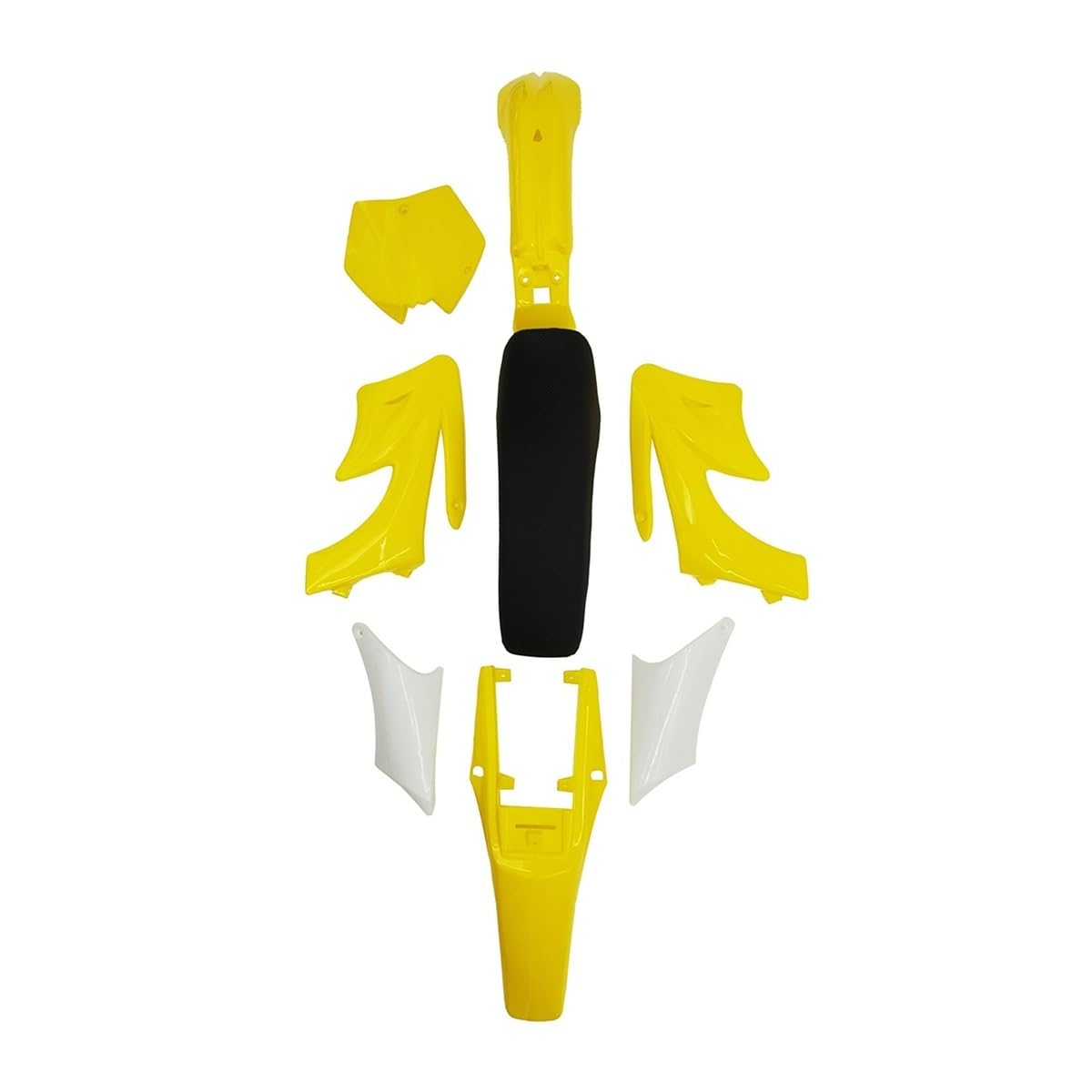 Carénage Moto Kit Kit De Carrosserie pour Moto 7 Couleurs Accessoires pour Enfants Dirt Pocket Bike Carénage en Plastique Garde-Boue Coussin De Siège