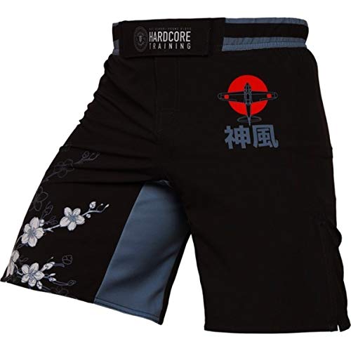 Hardcore Training Fight Shorts Sakura Men's Homme Combat Shorts Arts Martiaux MMA BJJ Fitness Muay Thai Boxe Grappling No Gi Cover