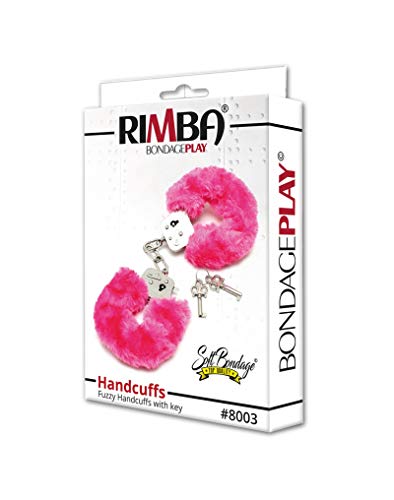 Rimba Menottes De Police Avec Fourrure Rose