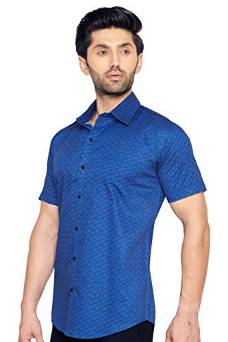 Image of Men's Cotton Printed Half Sleeve Shirt
