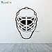 Produktbild Eishockey Helm Skater Sporter Sport Wandtattoo Wandaufkleber Wohnzimmer Wanddekor Wohnkultur C 157x110 cm
