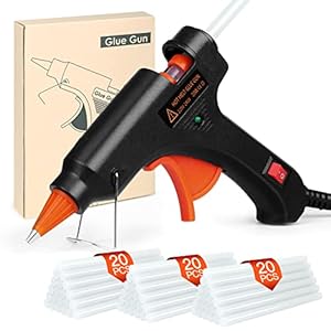 Heißklebepistole Klebepistole 60 Heißklebesticks Heissklebepistole Klebesticks für DIY Kleine Handwerk und schnelle…