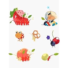 Pikmin Sticker Set - Graphic Stickers for Hydroflask Water Bottles, Laptop, Skateboard - Waterproof Decals