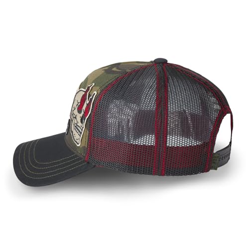 Casquette Trucker Von Dutch ajustable avec patchs rétro authentiques - 4