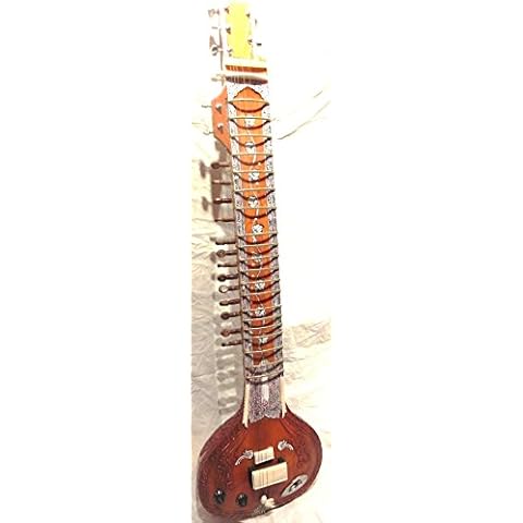 Electric Sitar with Designer Tun Wood Cover