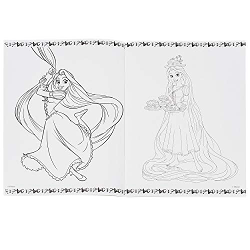 32 Seiten großes XL Malbuch - A4 - Disney Princess - Prinzessin - Dickes Kindermalbuch - für Stifte & Wassermalfarben… – Bild 6