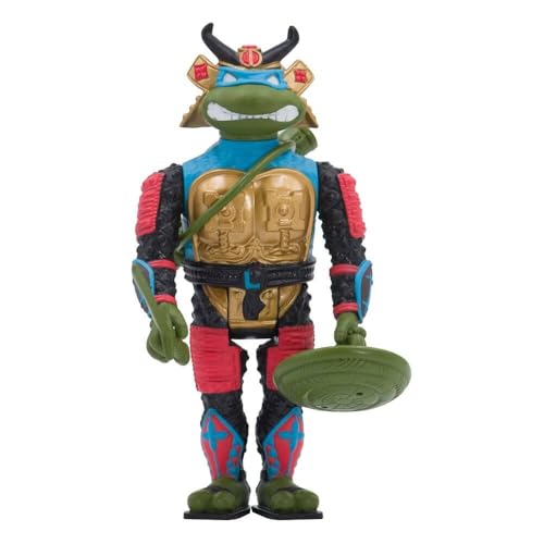 Super7 Teenage Mutant Ninja Turtles Samurai Leonardo - 3.75" TMNT Action Figure with Accessories Classic Cartoon Collectibles and Retro Toys