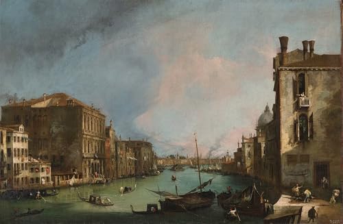 Tableau Toile Venise Grand Canal Décoration Murale Salon 60x90cm