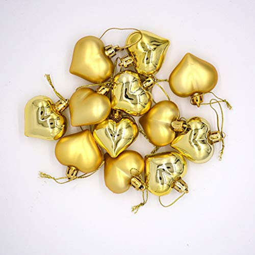 Generic 24 peças de enfeites de bola de Natal, bolas de árvore de Natal, à prova de estilhaçamento,