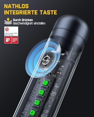 Fanttik F2 Master Mini Akku-Multifunktionswerkzeug, NeoPulse Motor, 5 Geschwindigkeiten, 25000 U/min, Revostor-Hub, 35 Zubehörteile, Elektrowerkzeug zum Polieren, 3D-Druck, Bohren, Gravieren