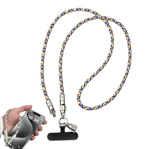 携帯電話ストラップ充電器、2つの - 1つの携帯電話の幅と充電ケーブル、60W高速携帯電話充電ケーブル、多機能ナイロンユニバーサル携帯電話クロス - ボディ幅、旅行と毎日の旅行に適していますUSB C ケーブル高速充電および携帯電話ストラップ - USB