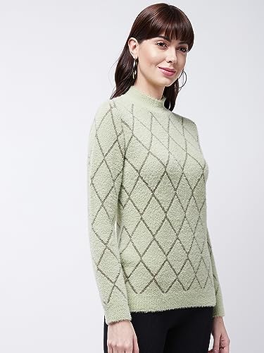 Image of Modeve Women Checkered Sweater for Winters