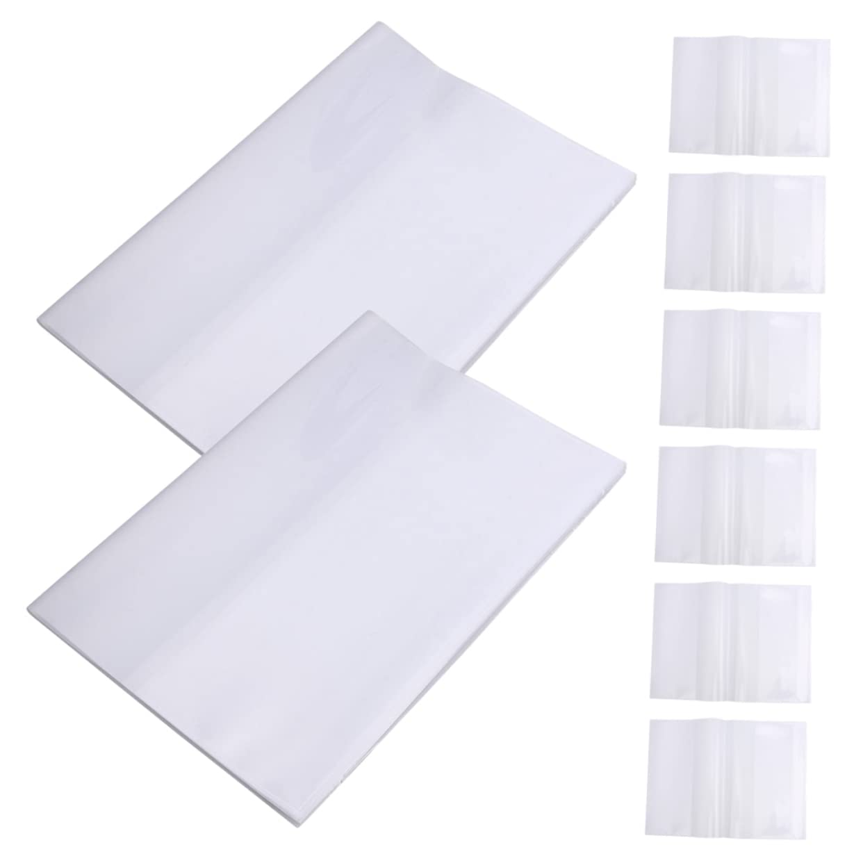 VILLCASE 80stücke Wasserdichte Buchfolie Transparente Wiederverwendbare Buchhüllen Für Schulbücher Kratzfest Und Reißfest Für Schulmaterialien Und Notizhefte